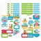 Big Dot of Happiness Tropical Christmas - Assorted Beach Santa Holiday Party Gift Tag Labels - To and From Stickers - 12 Sheets - 120 Stickers